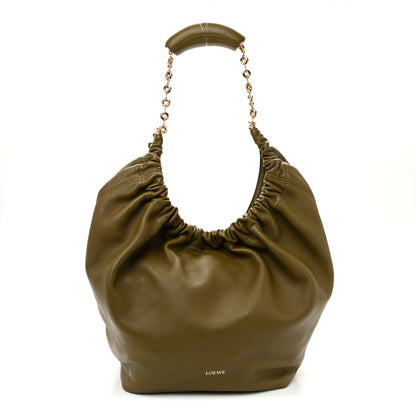 Loewe Nappa Medium Squeeze Bag Olive 1 of 9