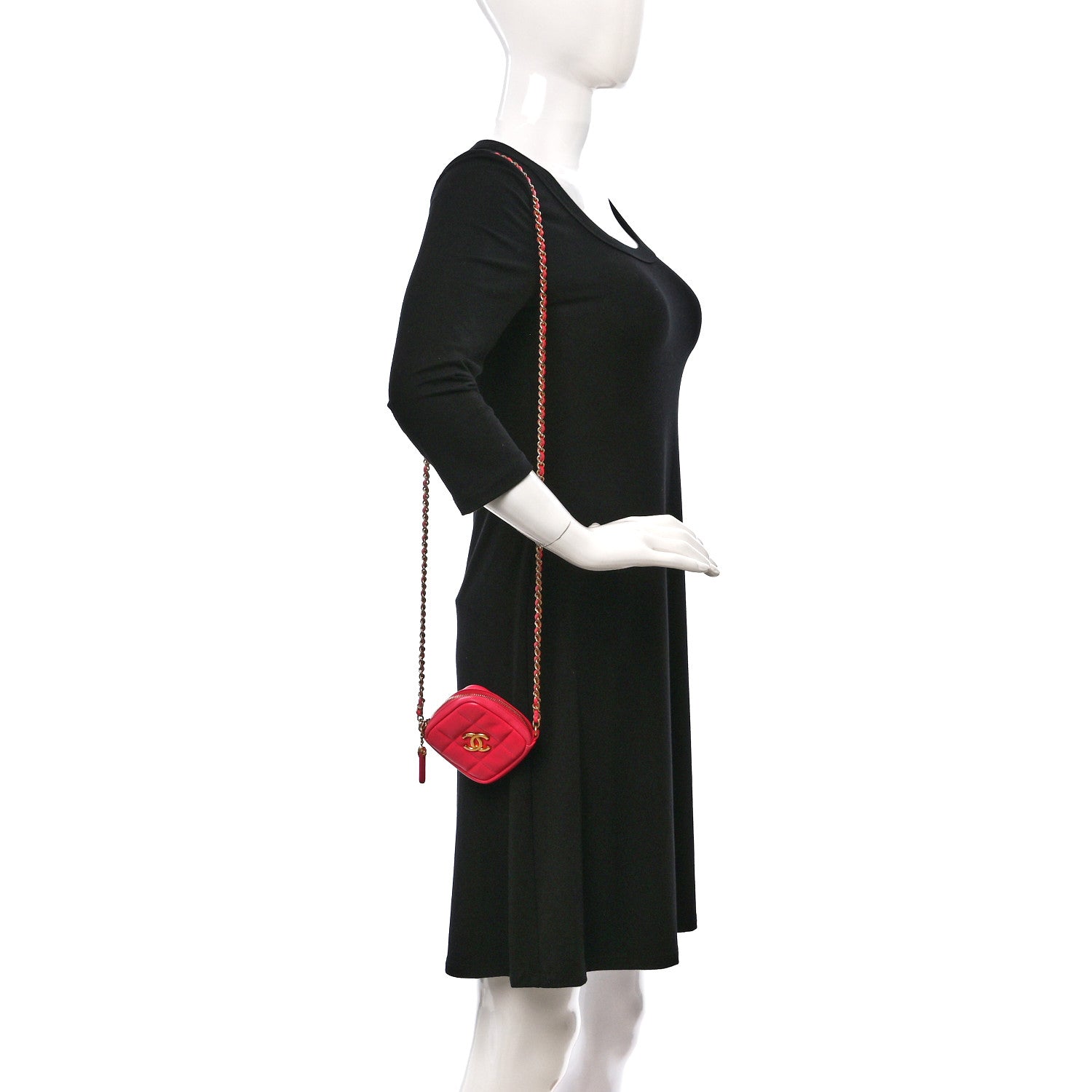 Chanel Lambskin Quilted Clutch With Chain Bag Pink 2 of 12