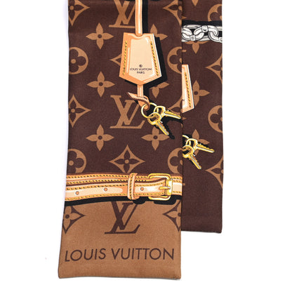Louis Vuitton Silk Monogram Confidential Bandeau Brown 2 of 3