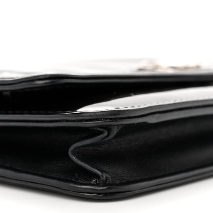 Chanel Glazed Calfskin Boy Wallet On Chain WOC Black 10 of 16