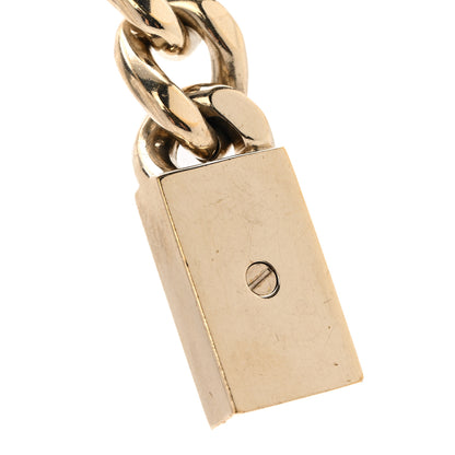 Chanel Chain Link Crystal CC Dog Tag Charm Necklace Gold 6 of 8