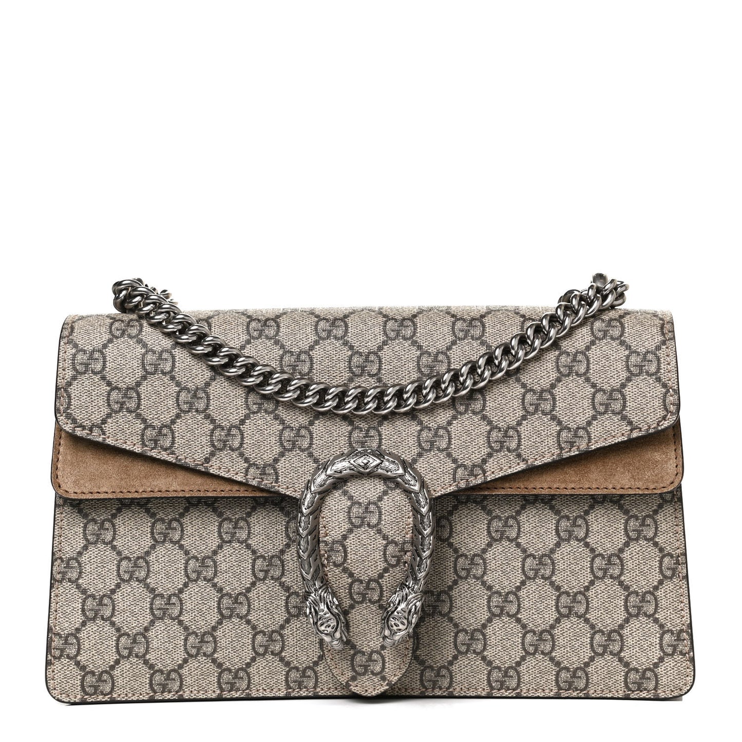 GG Supreme Monogram Small Dionysus Shoulder Bag Taupe