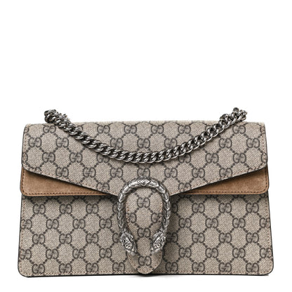 Gucci GG Supreme Monogram Small Dionysus Shoulder Bag Taupe 1 of 13