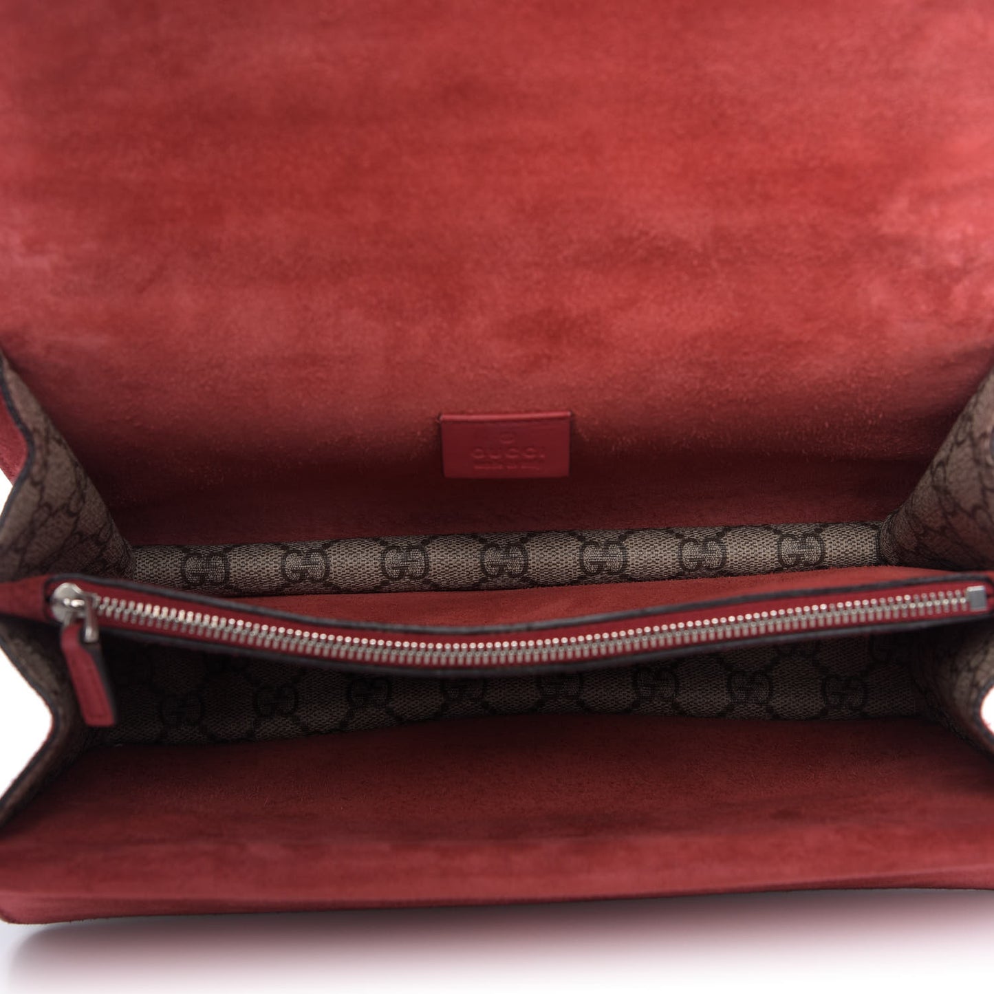 GG Supreme Monogram Small Dionysus Shoulder Bag Red