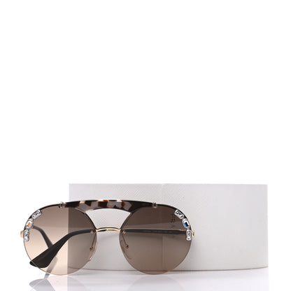 Prada Crystal Ornate Sunglasses SPR52U Havana 8 of 8