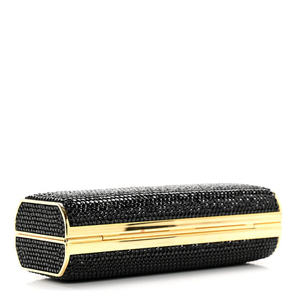 Judith Leiber Swarovski Crystal Minaudiere Clutch Black 3 of 6