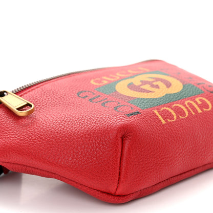 Gucci Grained Calfskin Small Logo Belt Bag Hibiscus Red 9 of 10