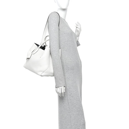 Christian Dior Supple Grained Calfskin Large Open Bar Tote White 2 of 13