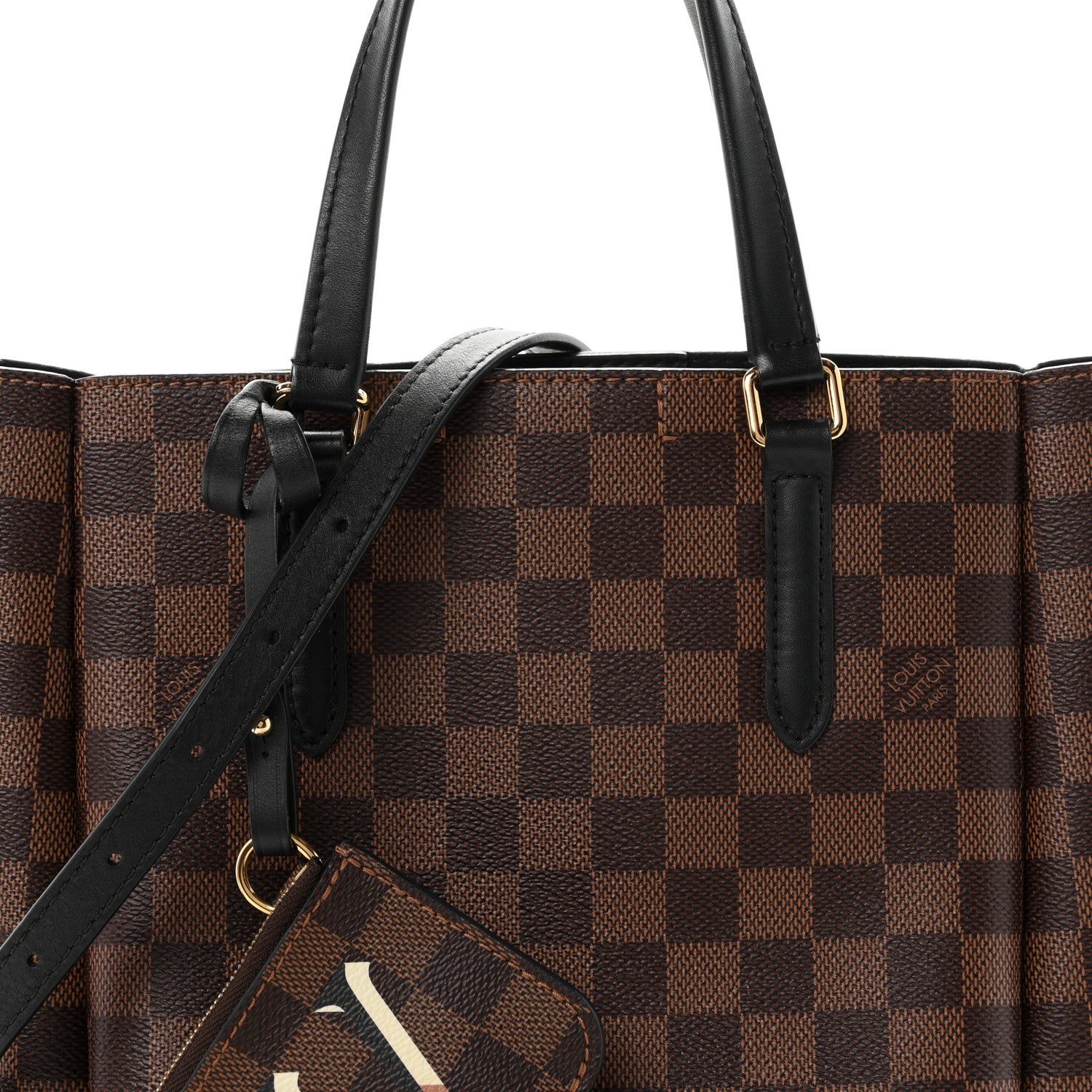 Louis Vuitton Damier Ebene Belmont PM Black 7 of 9