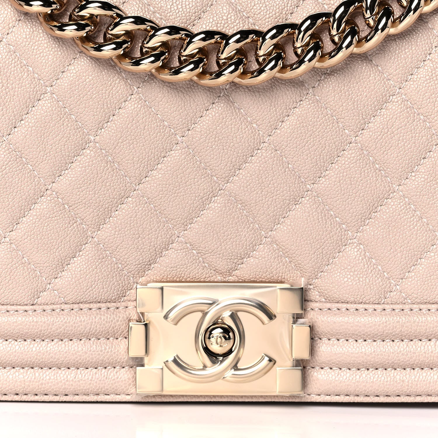 Chanel Caviar Quilted Medium Boy Flap Light Pink 7 of 11