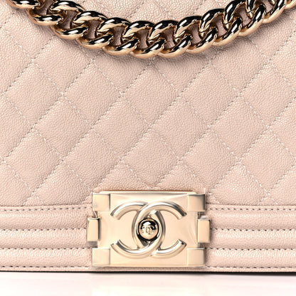 Chanel Caviar Quilted Medium Boy Flap Light Pink 7 of 11