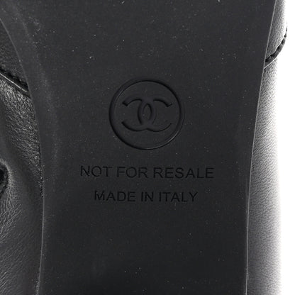 Chanel Stretch Lambskin Cap Toe CC Short Boots 37.5 Black 7 of 9