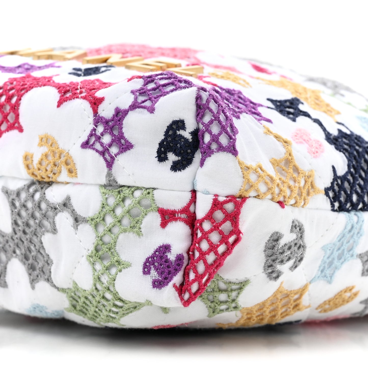 Lace Patchwork Chanel 22 White Multicolor