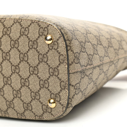 Gucci GG Supreme Monogram Linea A Hobo Brown 9 of 15