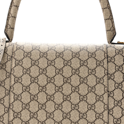 Balenciaga X GUCCI GG Supreme Monogram Medium Hourglass Top Handle Bag Beige Ebony 8 of 10