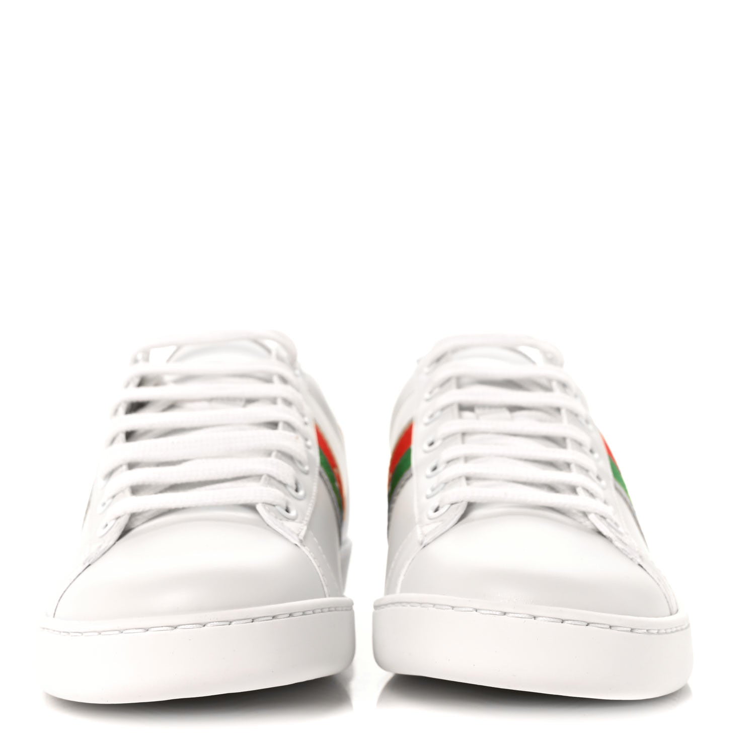 Gucci Calfskin Web Interlocking G Womens Ace Sneakers 38 White 2 of 9