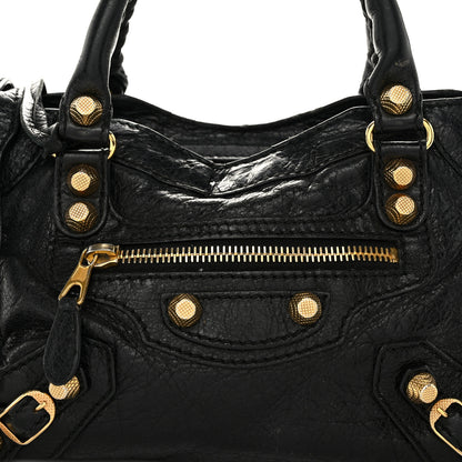 Balenciaga Agneau Giant 12 Gold Hardware Mini City Black 8 of 13