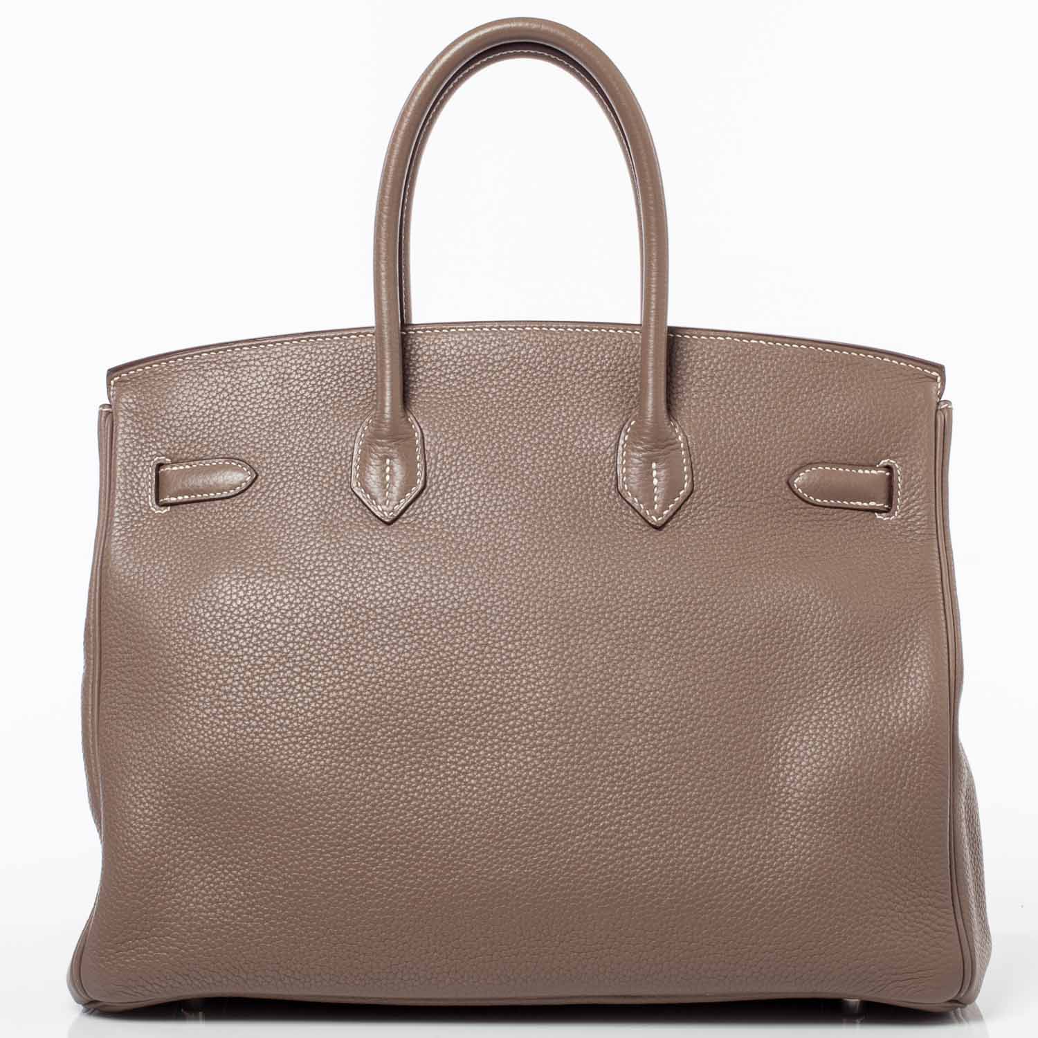 Hermes Taurillon Clemence Birkin 35 Etoupe 4 of 11