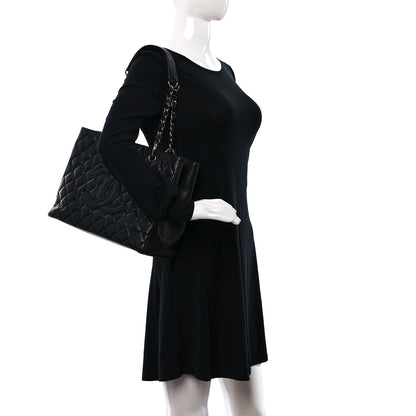 Chanel Caviar Quilted Grand Shopping Tote GST Black 2 of 10