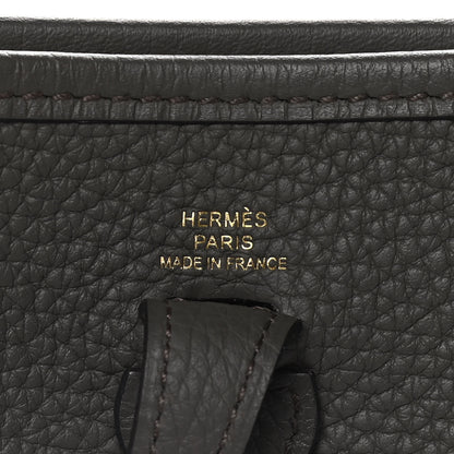 Hermes Taurillon Clemence Evelyne TPM Vert De Gris 5 of 11