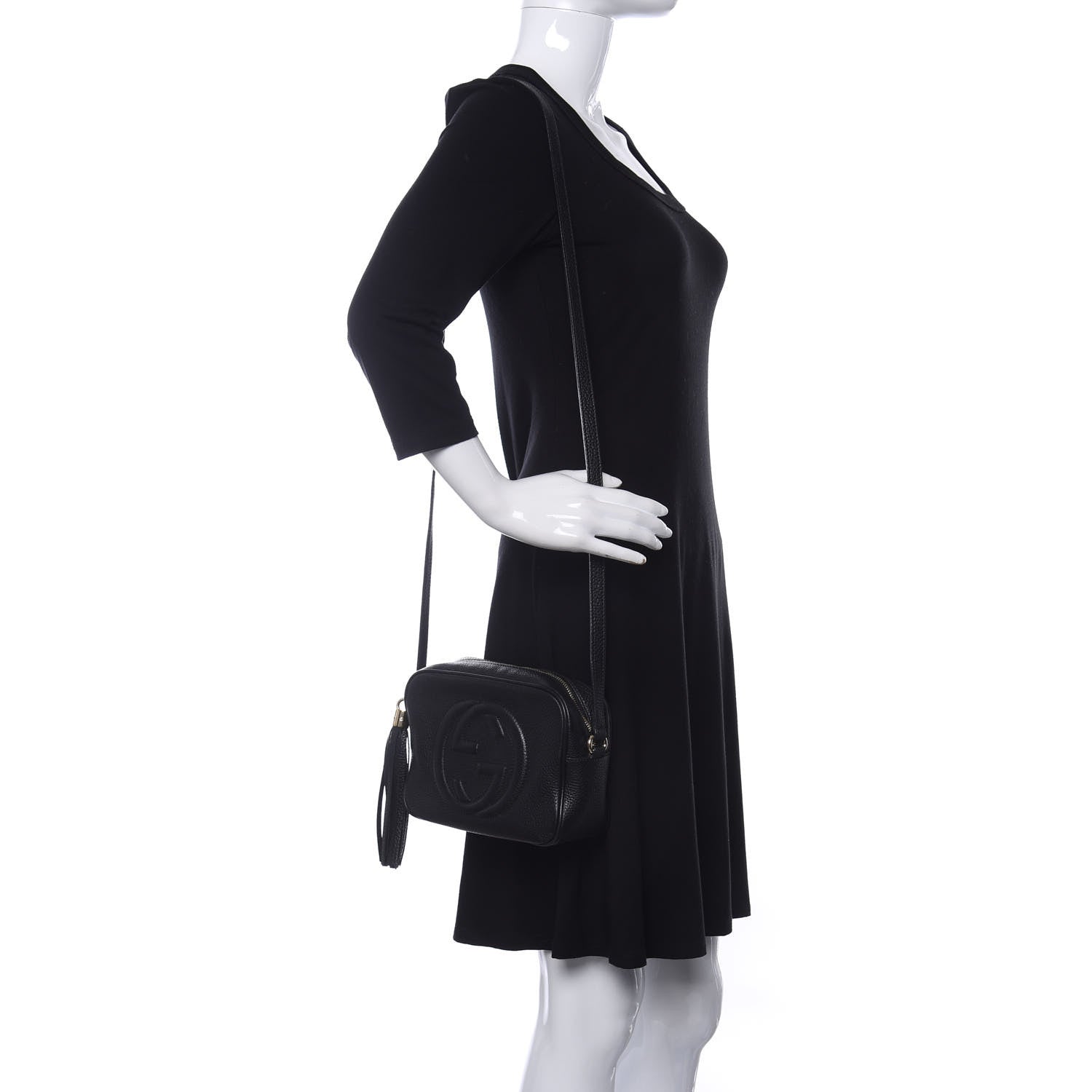 Gucci Pebbled Calfskin Small Soho Disco Bag Black 2 of 9