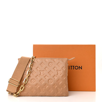 Louis Vuitton Lambskin Embossed Monogram Coussin PM Camel 10 of 10