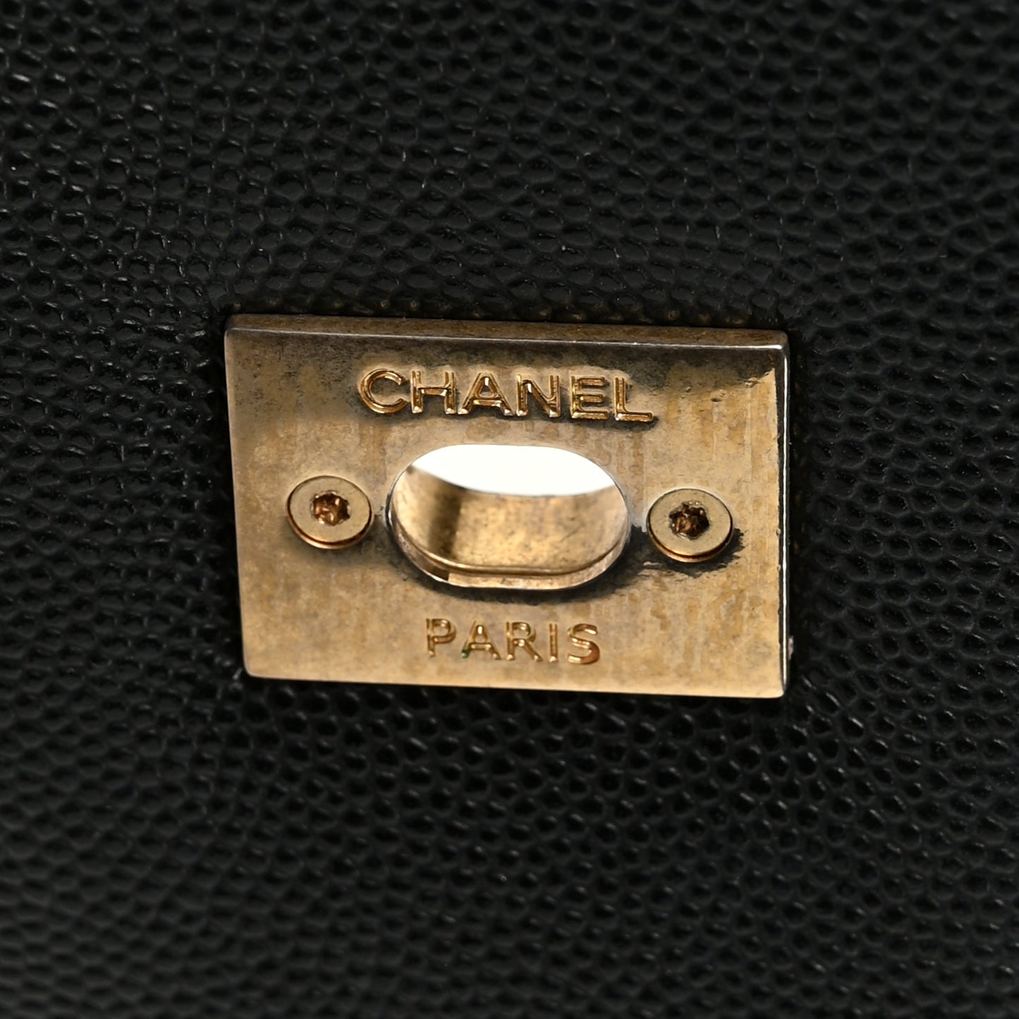 Caviar Quilted Small Coco Handle Flap Black