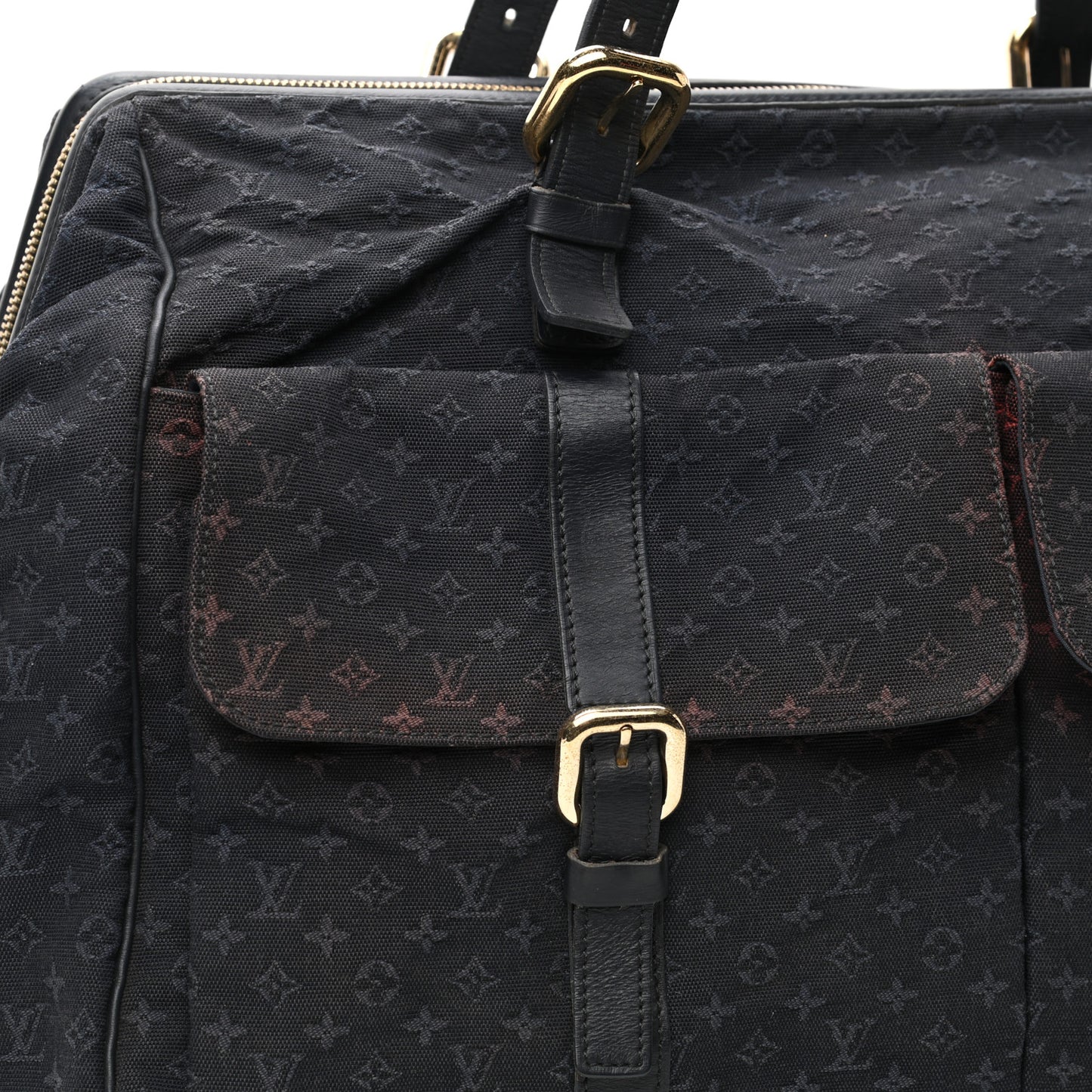 Mini Lin Monogram Louise Bag Blue