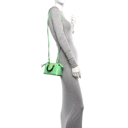 Fendi Vitello King Plexiglass Logo Embossed Mini By The Way Top Handle Boston Bag Edamame 2 of 11