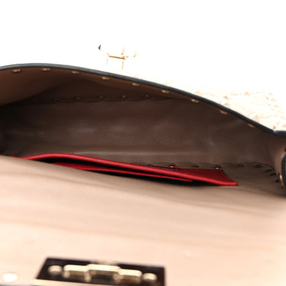 Valentino Garavani Nappa Small Rockstud Spike Shoulder Bag Poudre 5 of 11