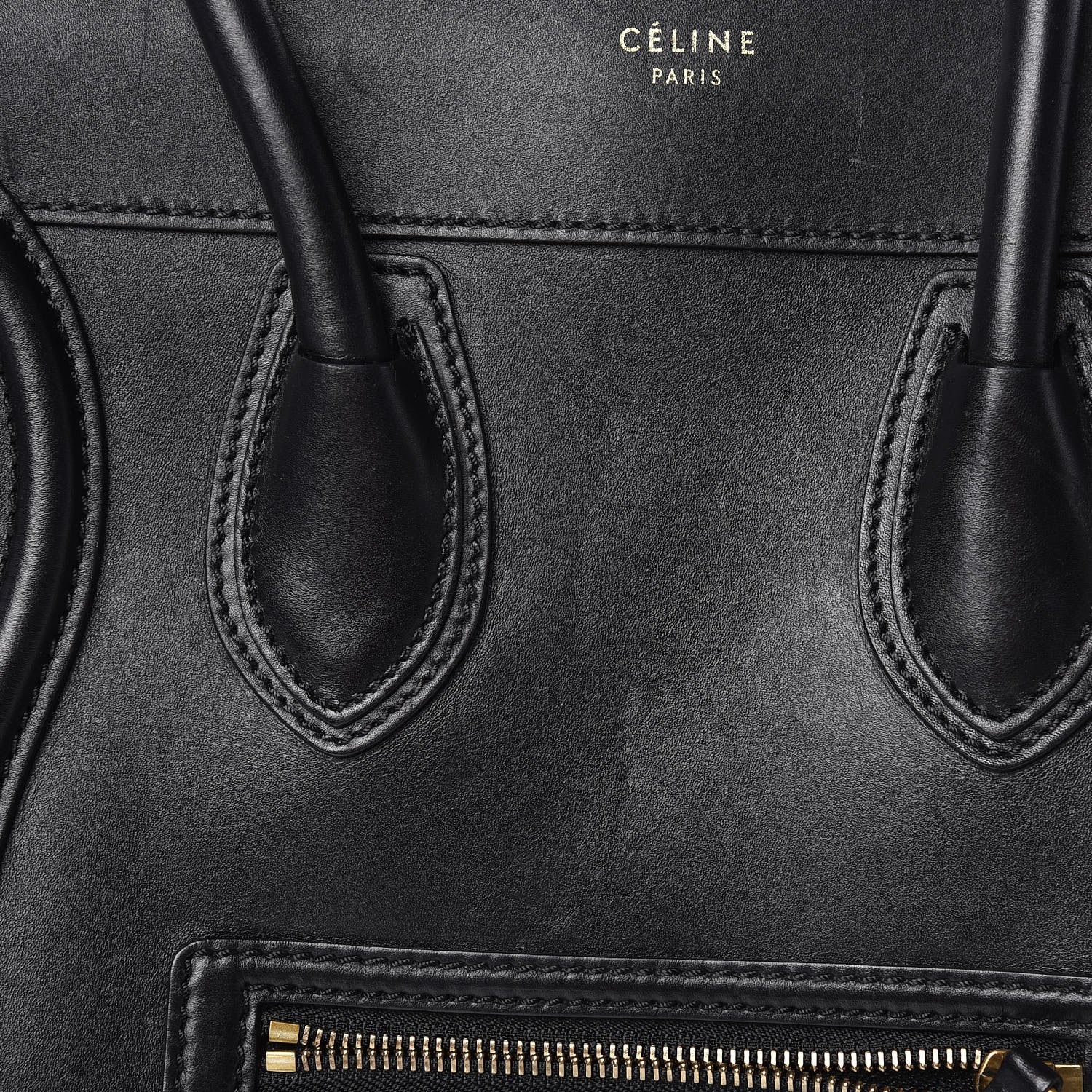 Celine Smooth Calfskin Mini Luggage Black 13 of 16