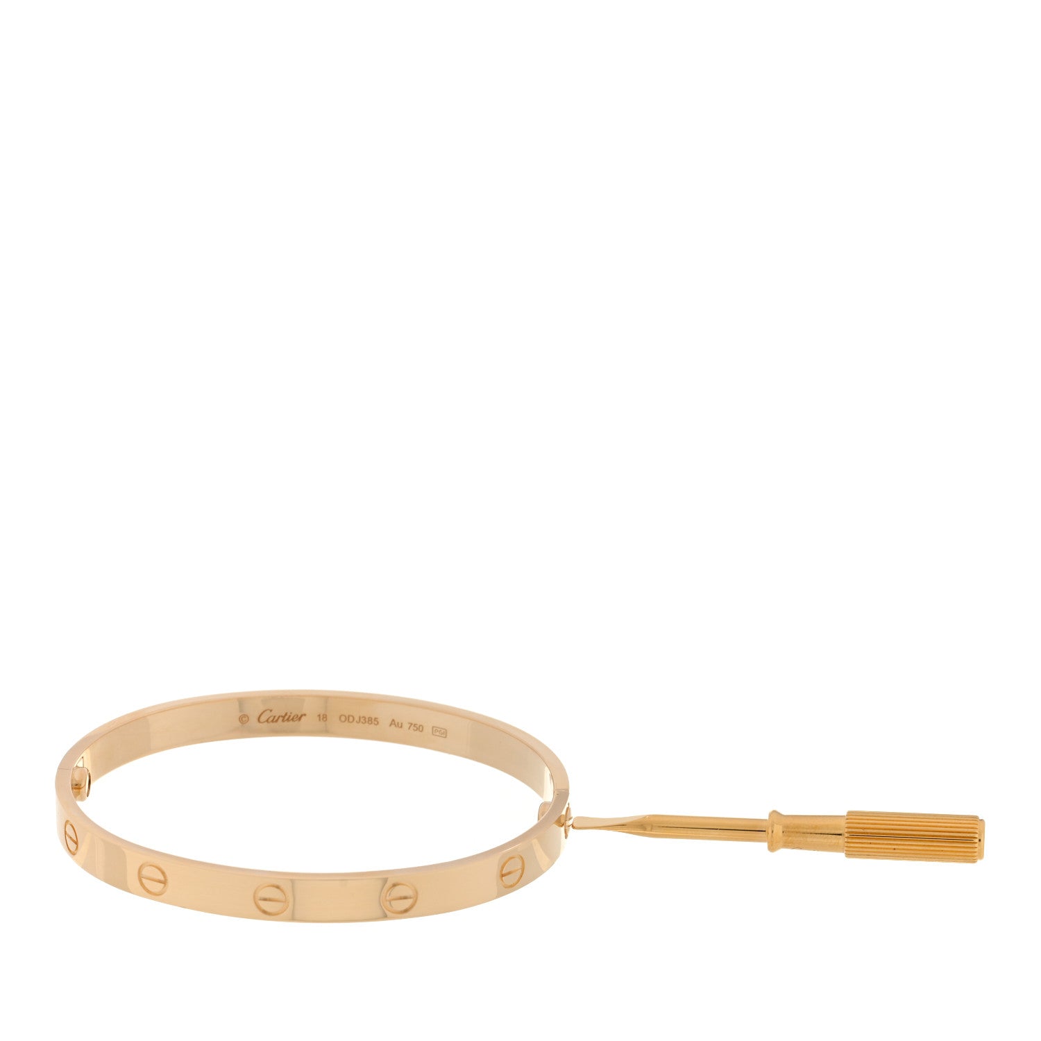 Cartier 18K Yellow Gold LOVE Bracelet 18 4 of 5