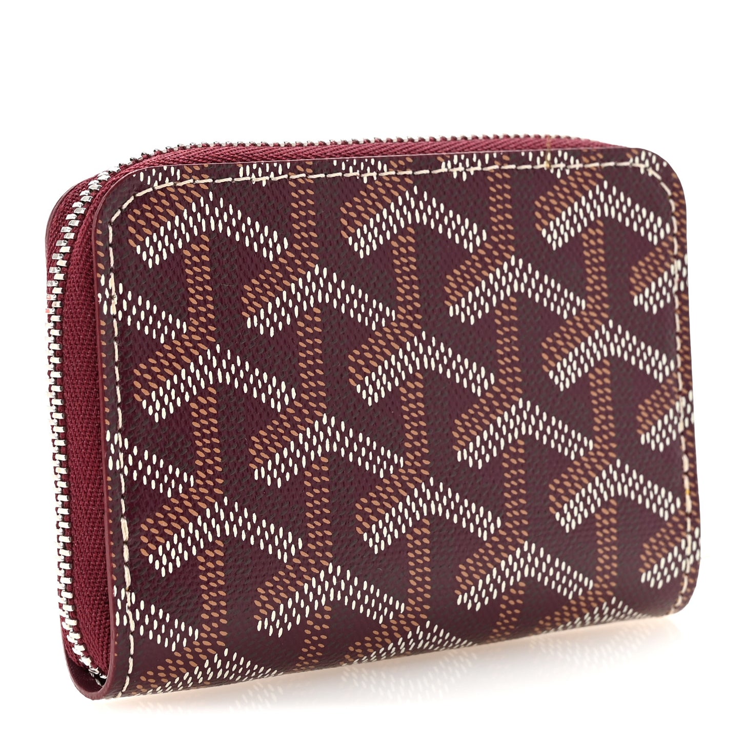 Goyardine Compact Wallet Burgundy