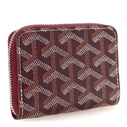 Goyard Goyardine Compact Wallet Burgundy 3 of 7