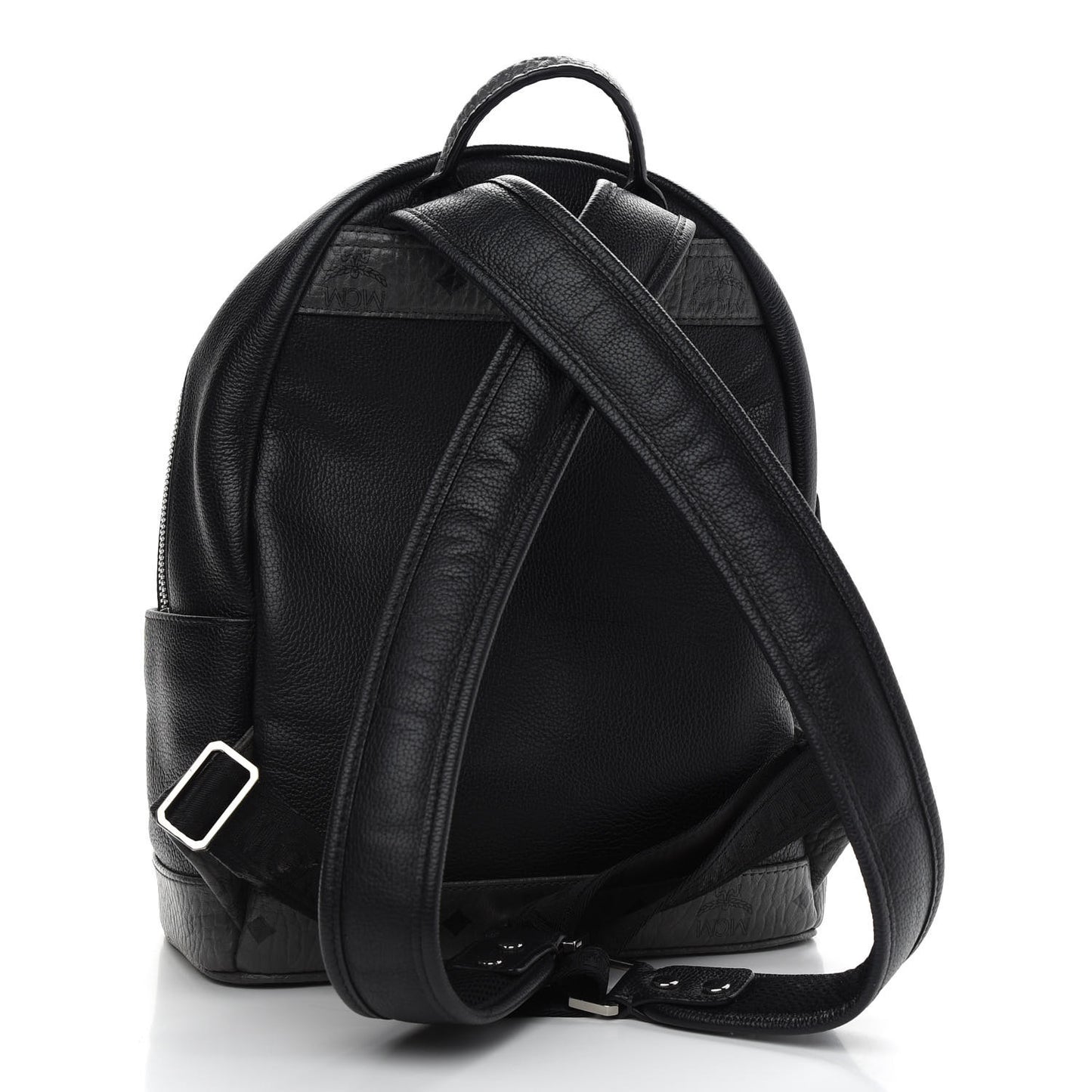 Grained Calfskin Visetos Small Stark Backpack Black