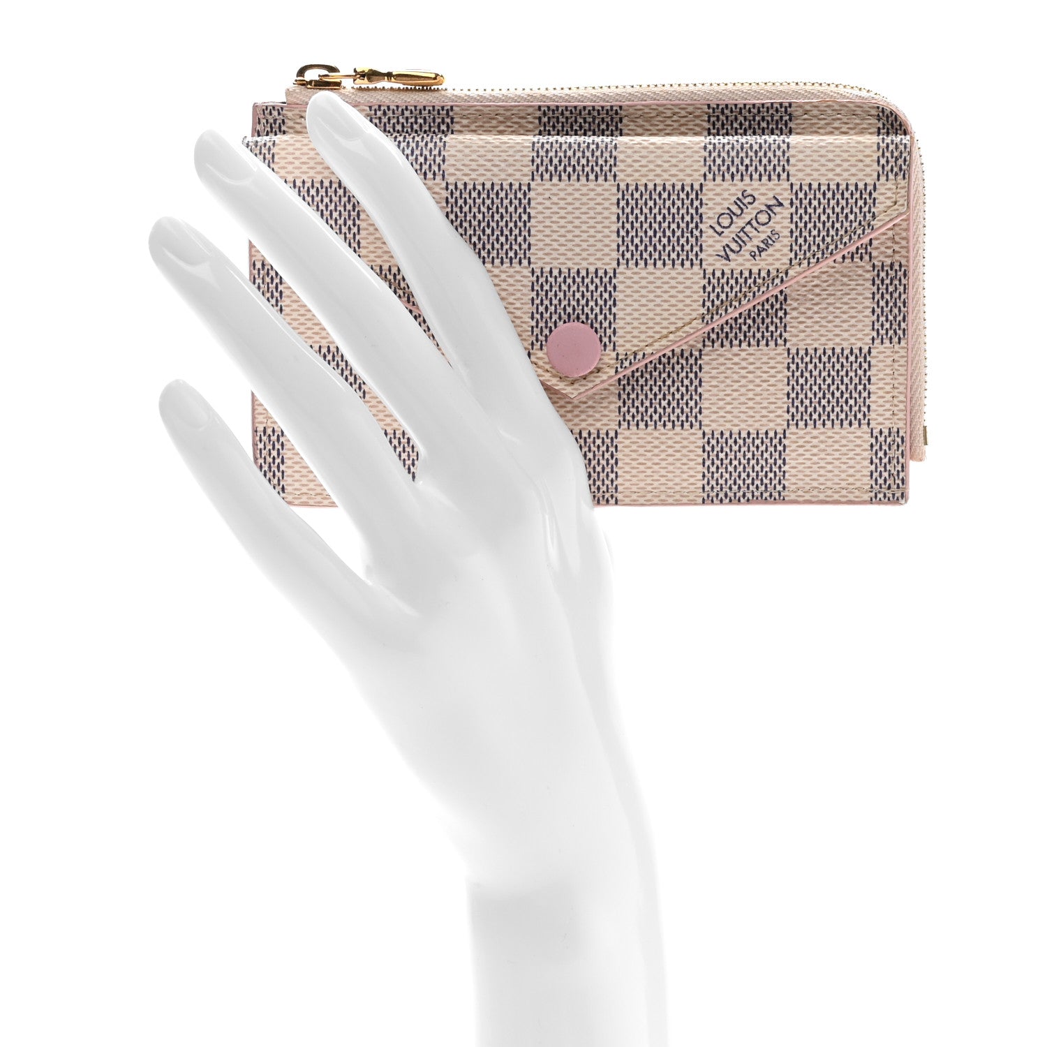 Louis Vuitton Damier Azur Recto Verso Card Holder Rose Ballerine 2 of 8