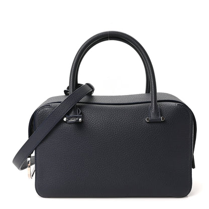 Delvaux Taurillon Soft Cool Box MM Satchel Navy 1 of 10
