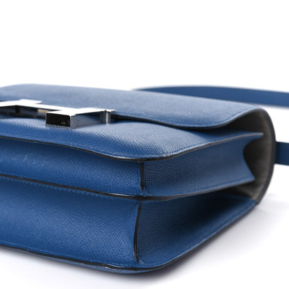 Hermes Epsom Constance Verso 24 Bleu Agate Gris Mouette 9 of 13
