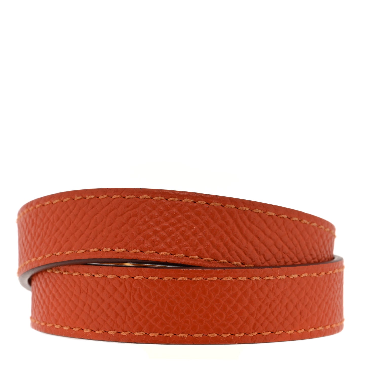 Epsom Kelly Double Tour Bracelet S Orange