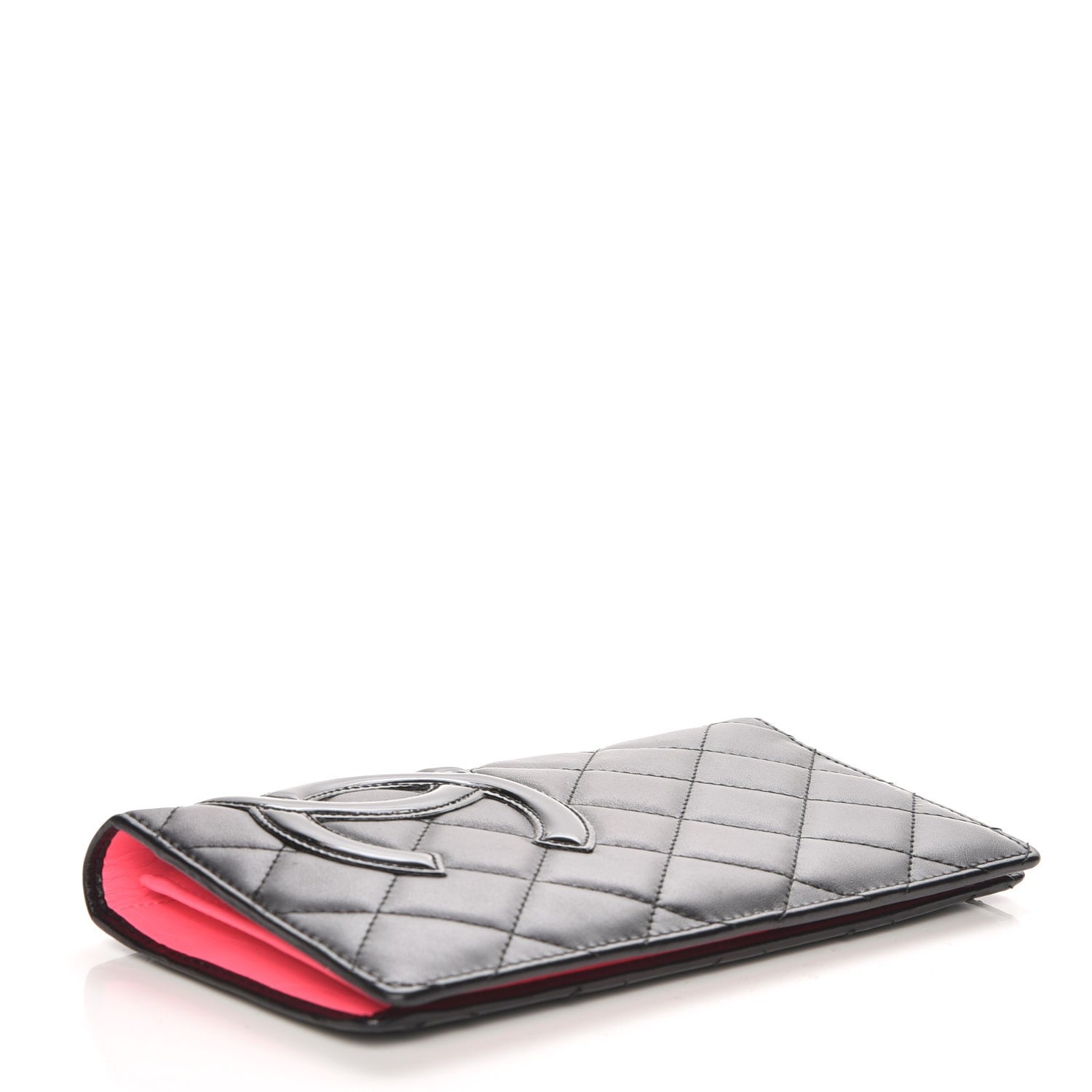 Chanel Calfskin Quilted Cambon Yen Wallet Black 4 of 8