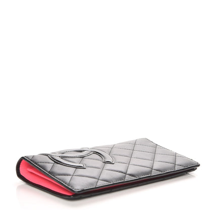 Chanel Calfskin Quilted Cambon Yen Wallet Black 4 of 8