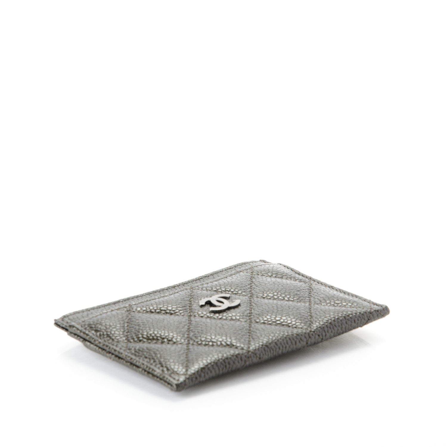 Chanel Caviar Quilted Card Holder Dark Charcoal 4 of 7