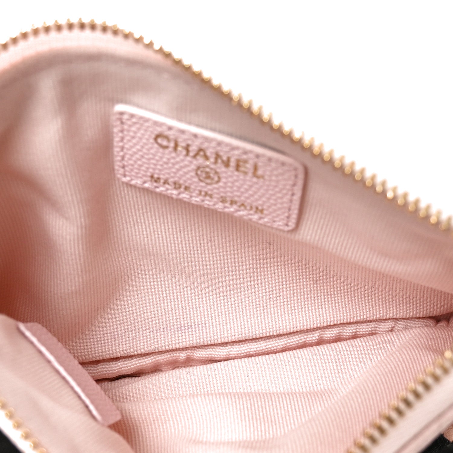 Chanel Caviar Quilted Small Cosmetic Case Light Pink 5 of 7
