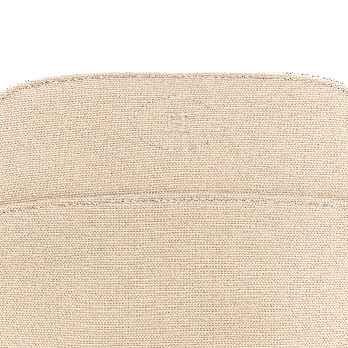 Cotton Canvas Mini Bolide Travel Cosmetic Pouch Naturel
