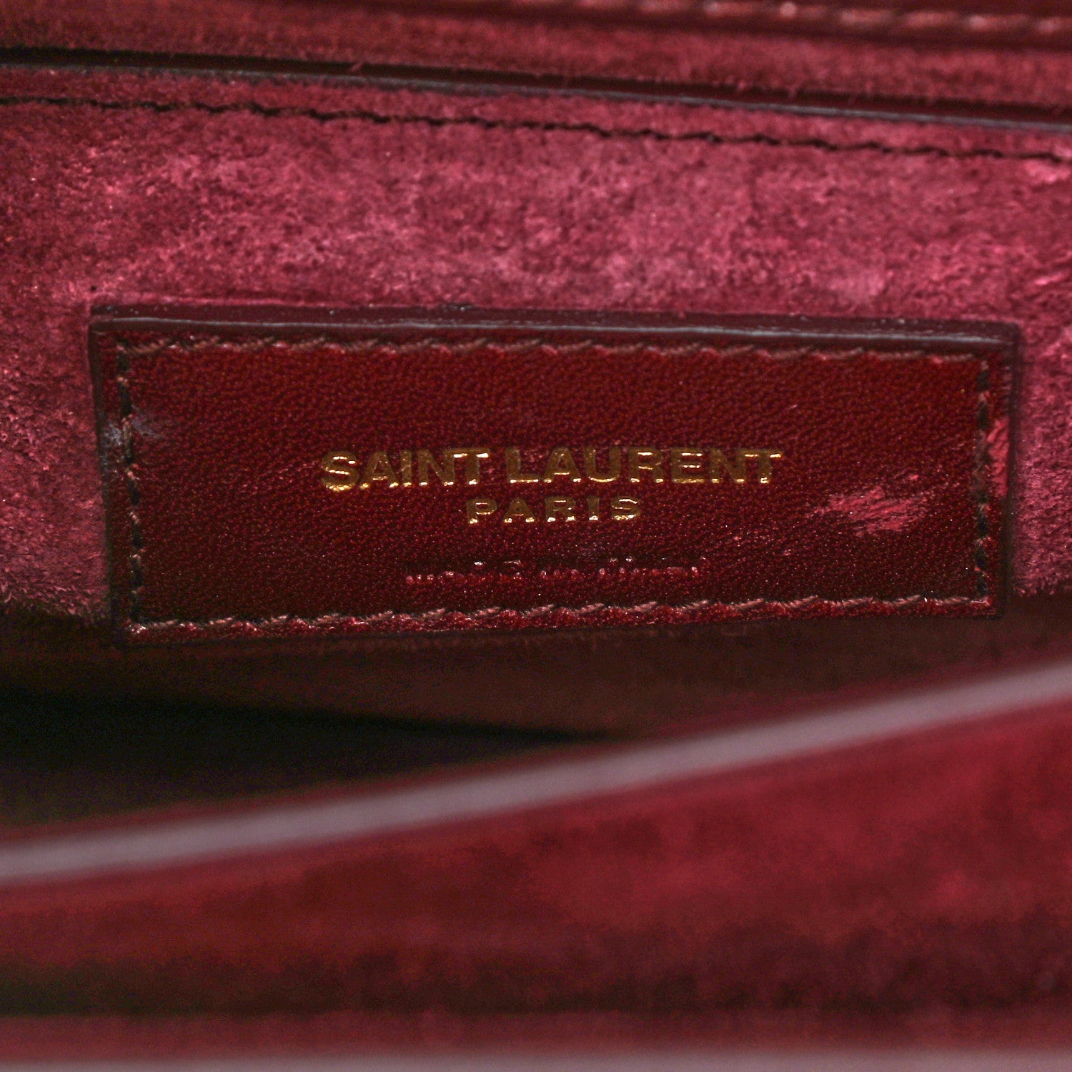 Saint Laurent Calfskin Medium Monogram Sunset Pallisandre 6 of 15