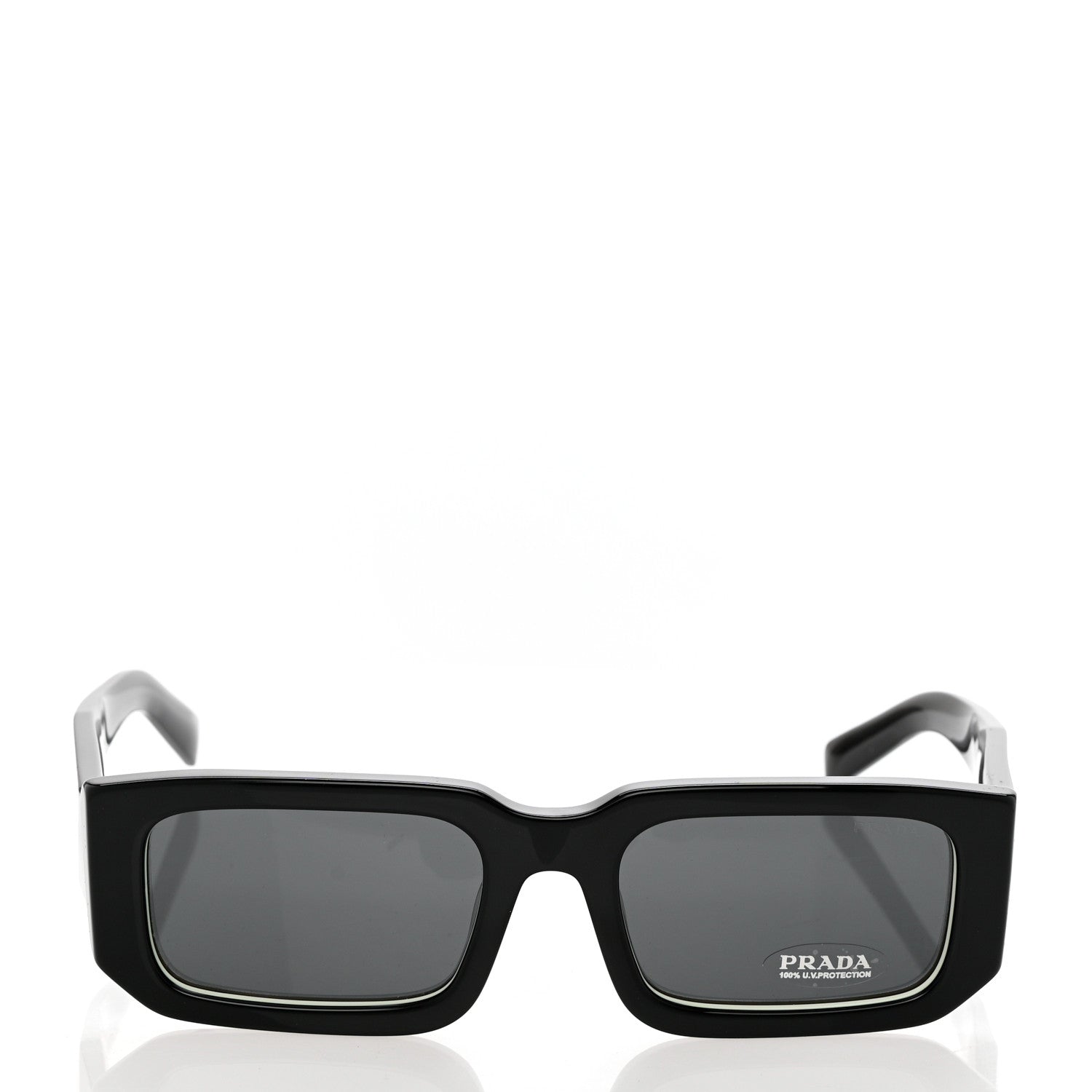 Prada Acetate Symbole Sunglasses SPR 06Y Black 2 of 8