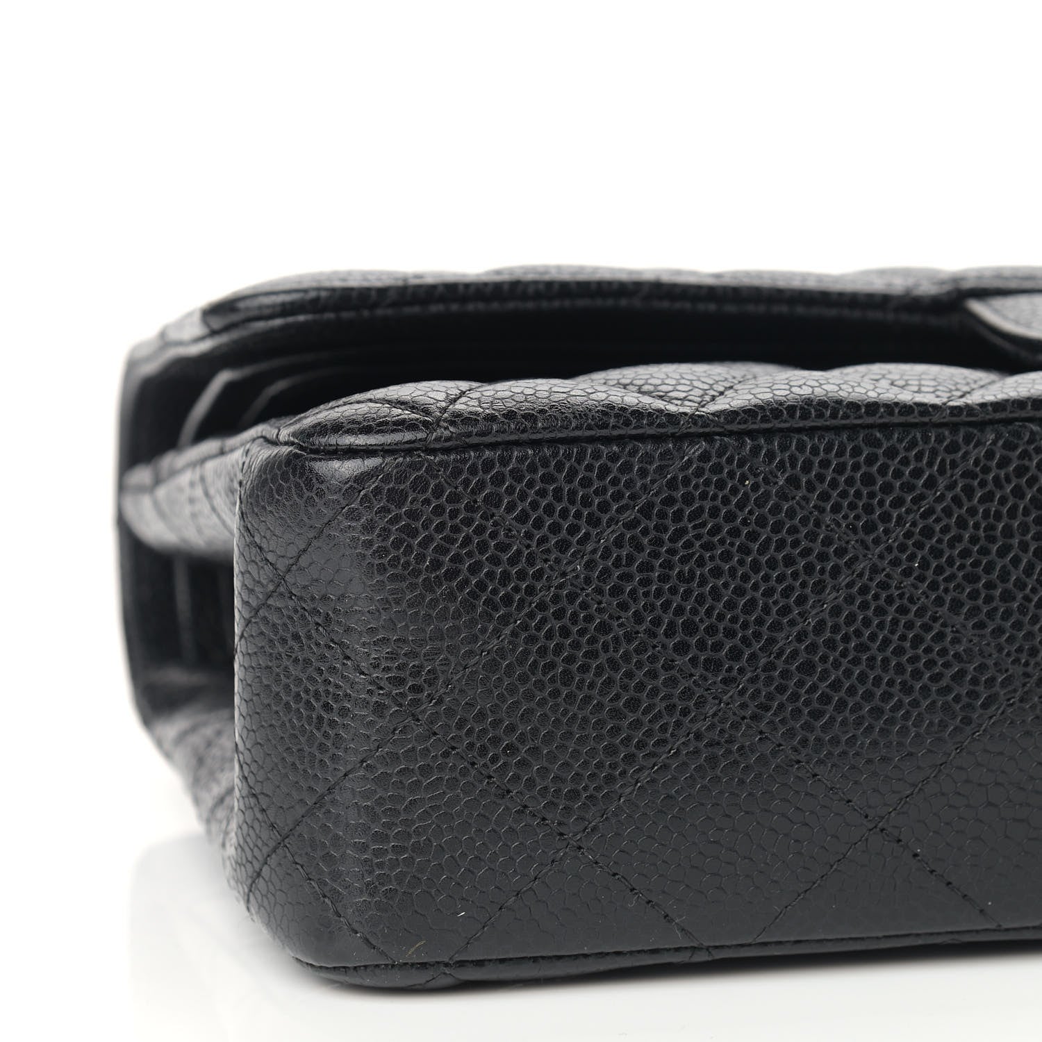 Chanel Caviar Quilted Medium Double Flap Black 8 of 10