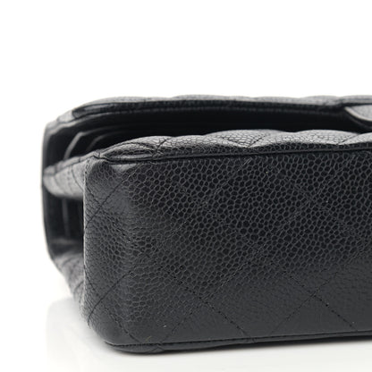 Chanel Caviar Quilted Medium Double Flap Black 8 of 10
