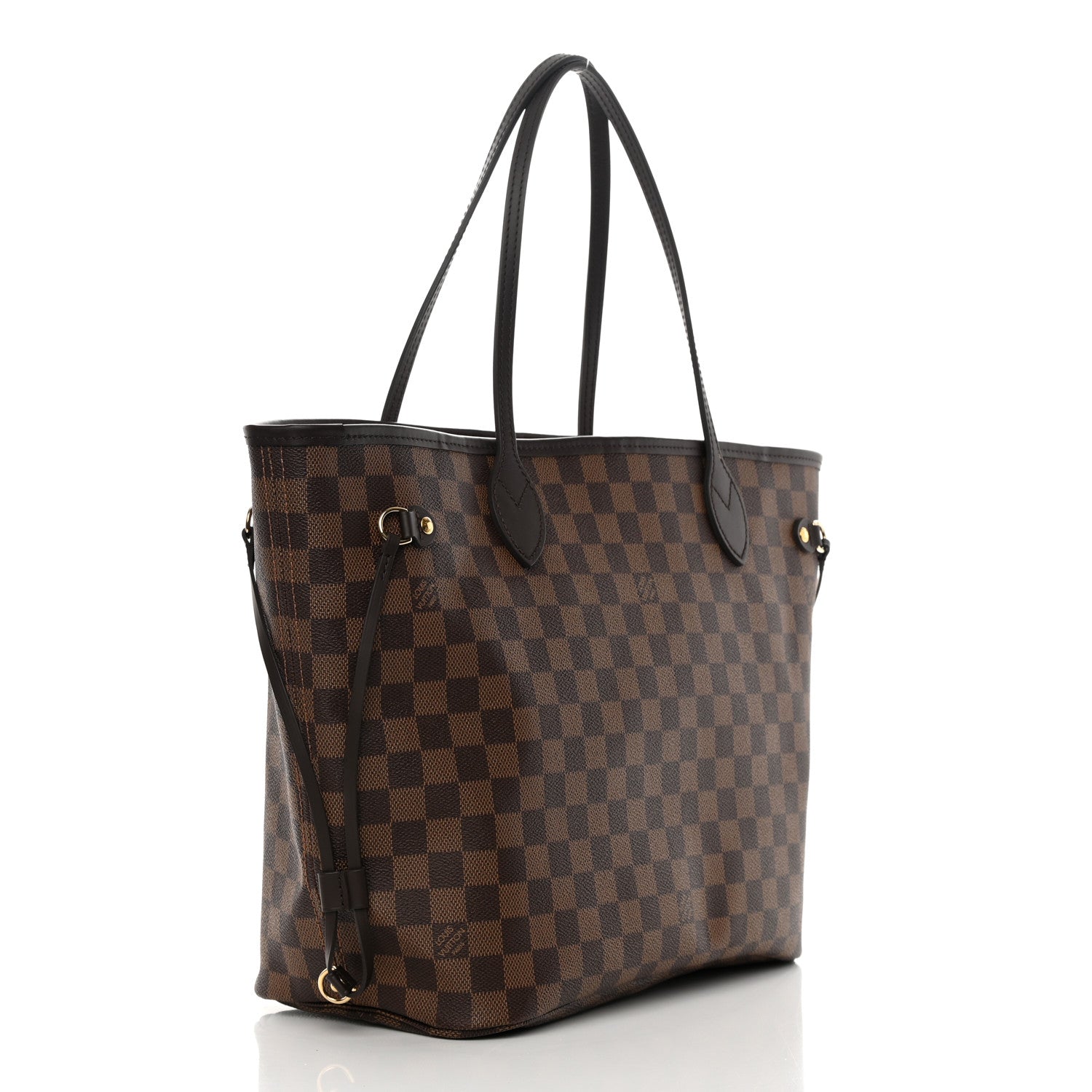 Louis Vuitton Damier Ebene Neo Neverfull MM Rose Ballerine 4 of 16