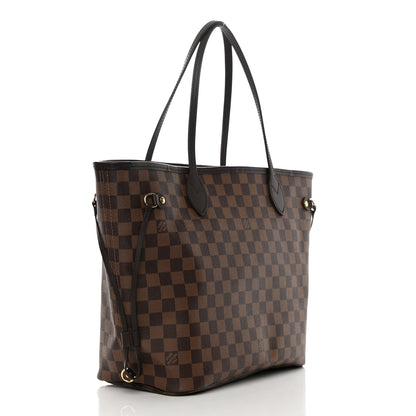 Louis Vuitton Damier Ebene Neo Neverfull MM Rose Ballerine 4 of 16